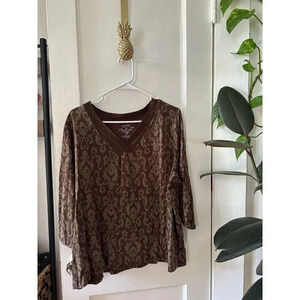 Sonoma Women’s size 2x-large brown blouse